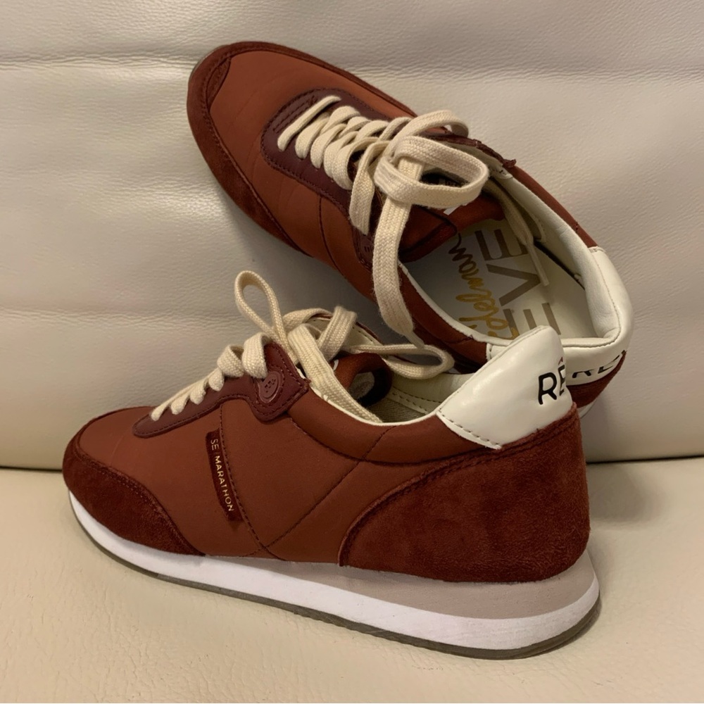 Sam Edelman Classic Brown and White Athletic Sneakers